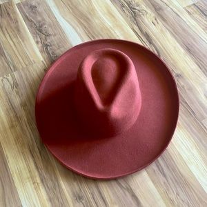 Olive and Pique Lenny Hat in burnt orange; olive & pique